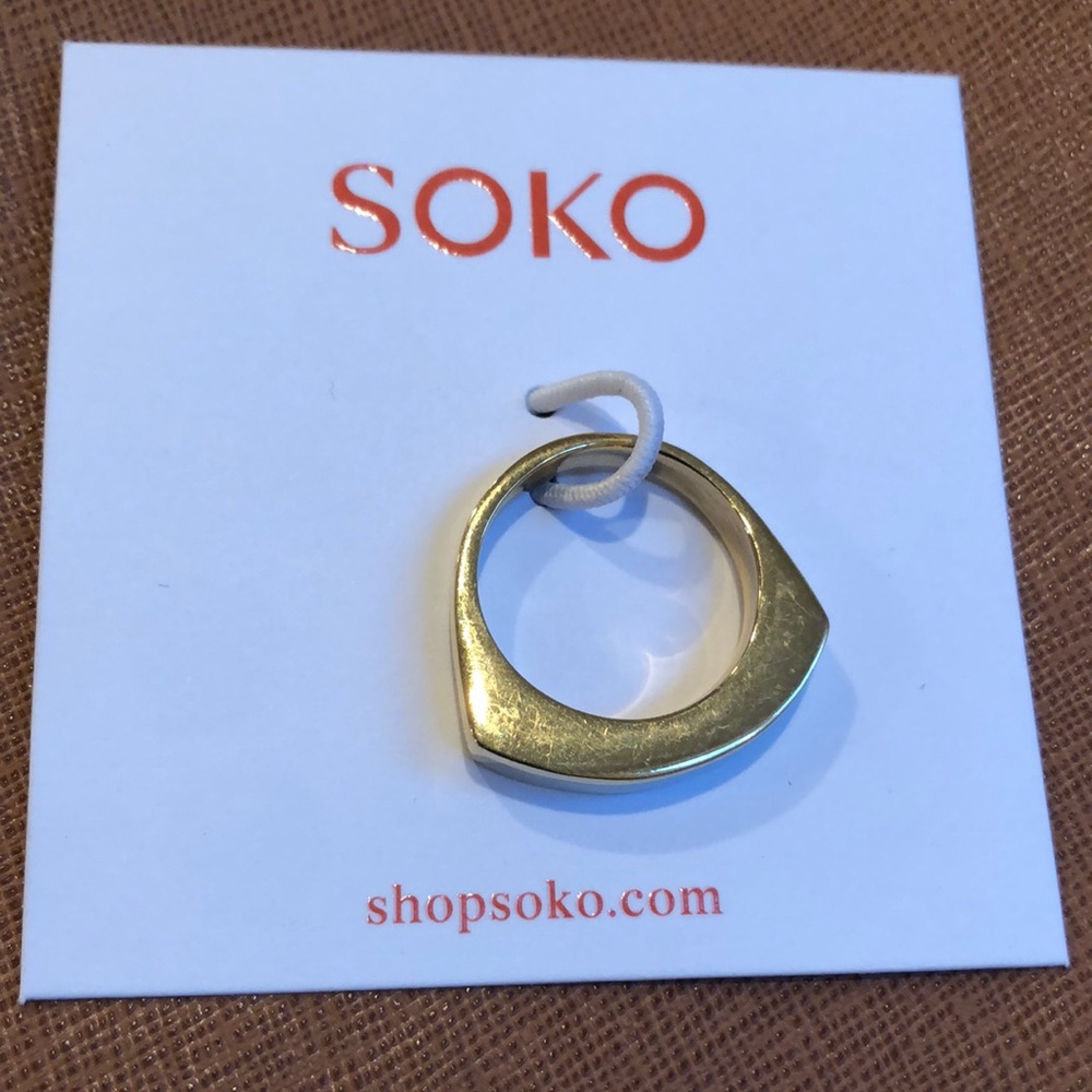SOKO ring size 6.5 NWT